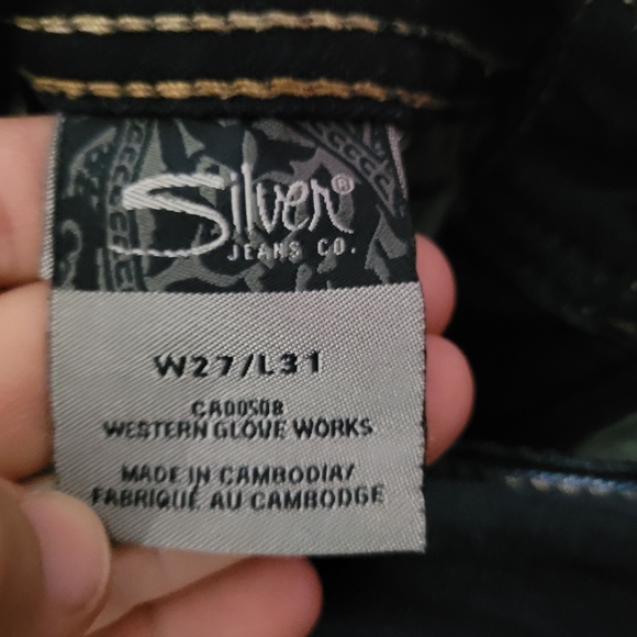 SILVER | Suki skinny stretch dark wash jeans - Picture 7 of 8